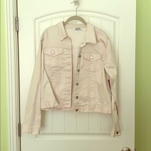 Pink denim jacket NWT